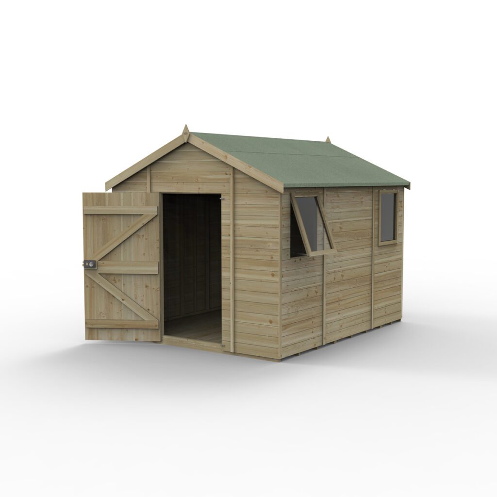 Timberdale 10×8 Apex Shed – Two Windows with Installation 5013053194881 2